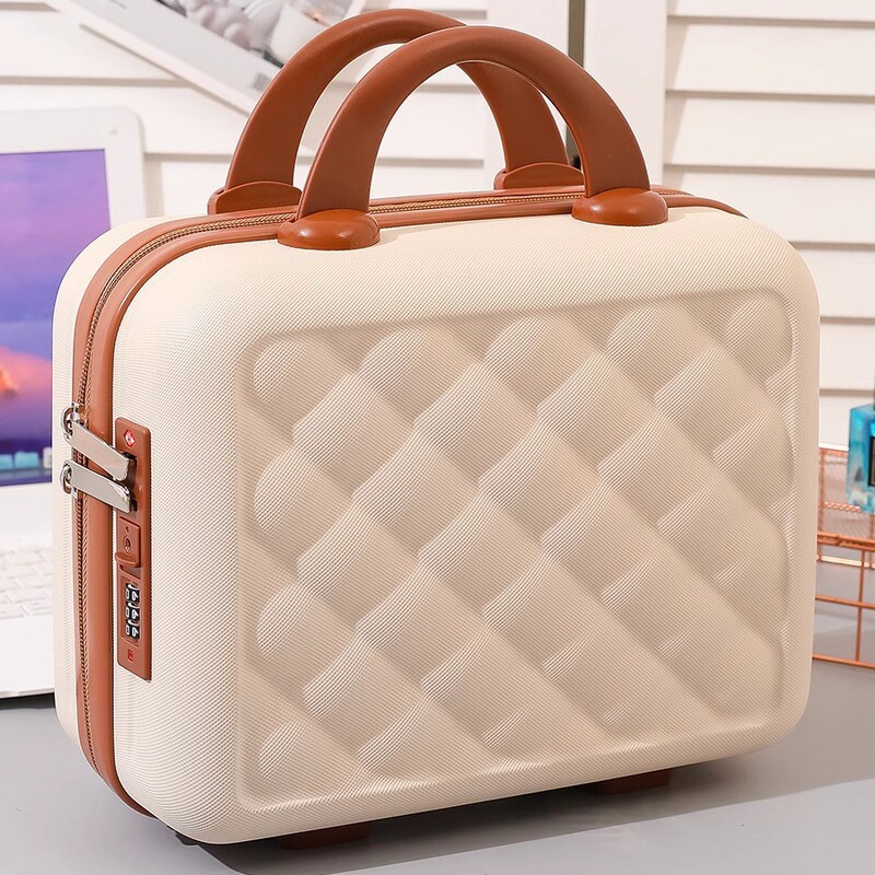 Retro portable box gift box 14-inch cosmetic case small luggage password box mini storage box portable portable product