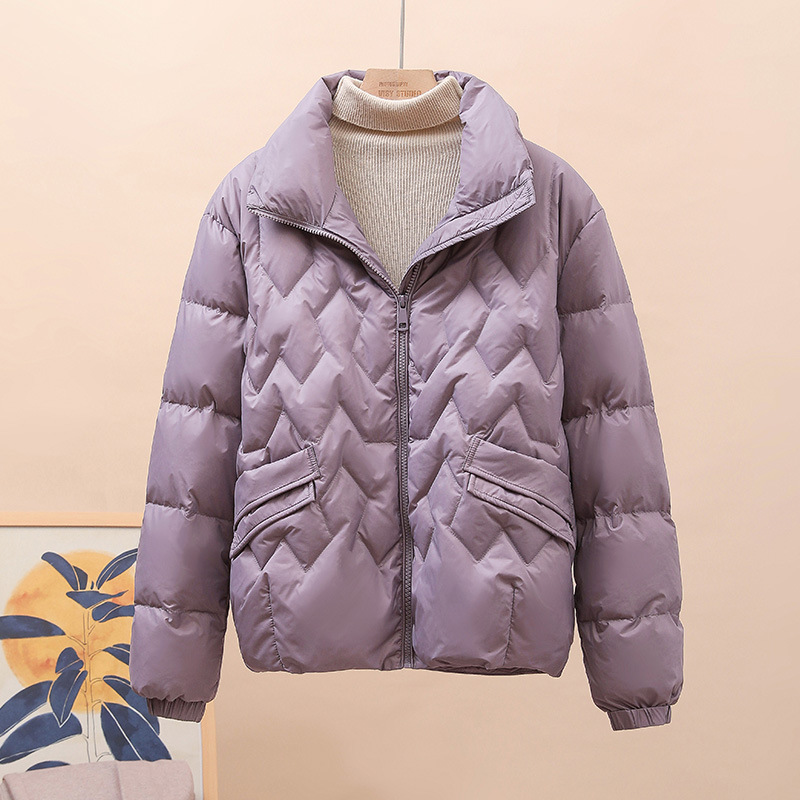 Demi-season fashionable keep warm down jacket