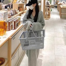 原版  韩国Ins  海军领 慵懒风中长款过膝毛衣针织连衣裙