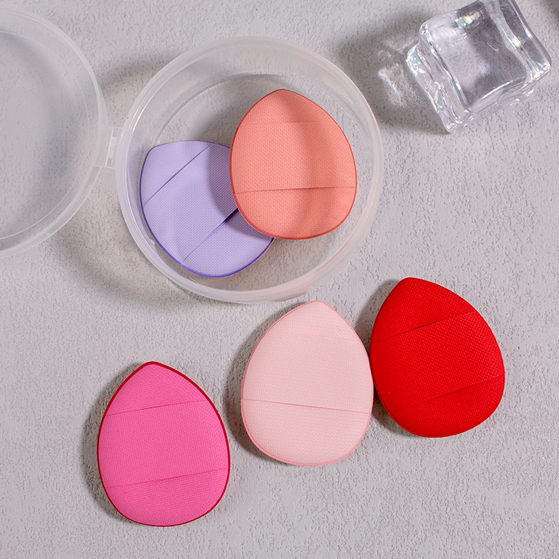 Mini Borla de Maquillaje para Dedos de Espuma Sin Látex, Uso en Seco y Húmedo, Forma de Gota, para Corrector Local image 5
