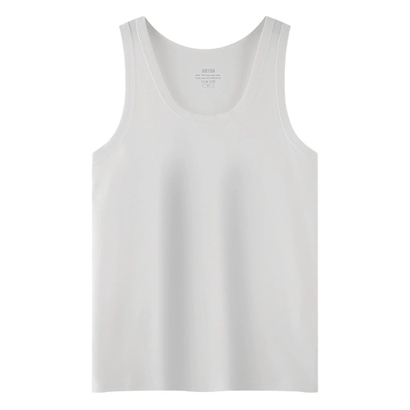 Легкий роскошный 50 жидкий аммиак Синьцзян длинный бархат лошадь хлопок Пима три иглы ледяной шелк без рукавов мужской нижний жилет