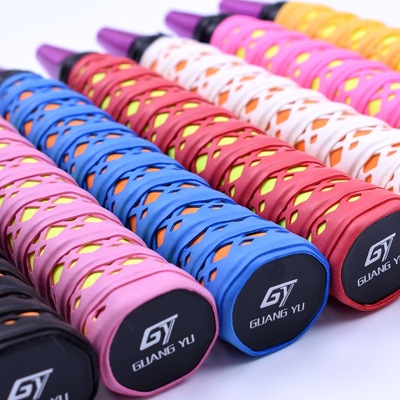 Cross border Best Sellers Hand gel Double color Hollow Keel Hand gel Badminton racket Sweat band Fishing rod Grip non-slip Wrap
