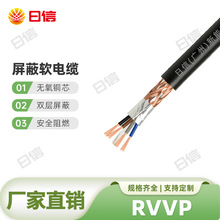 国标RVVP屏蔽软电线2 3 4 6芯0.3 0.5 0.75平方电线信号控制线缆