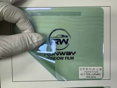 Factory wholesale of colorful car window tint film, including imperial purple, blue, and enchanting glass explosion-proof and sun protection films, sold in full rolls (Automotive Film) - purple-royal-purple