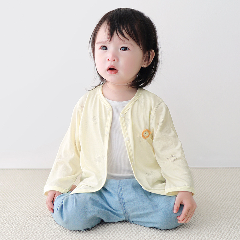 Ropa de protección solar para bebés primavera y otoño verano ropa de rebeca para niños pequeños para niños, tops para niños, chaquetas para niñas, ropa de verano para bebés image 11