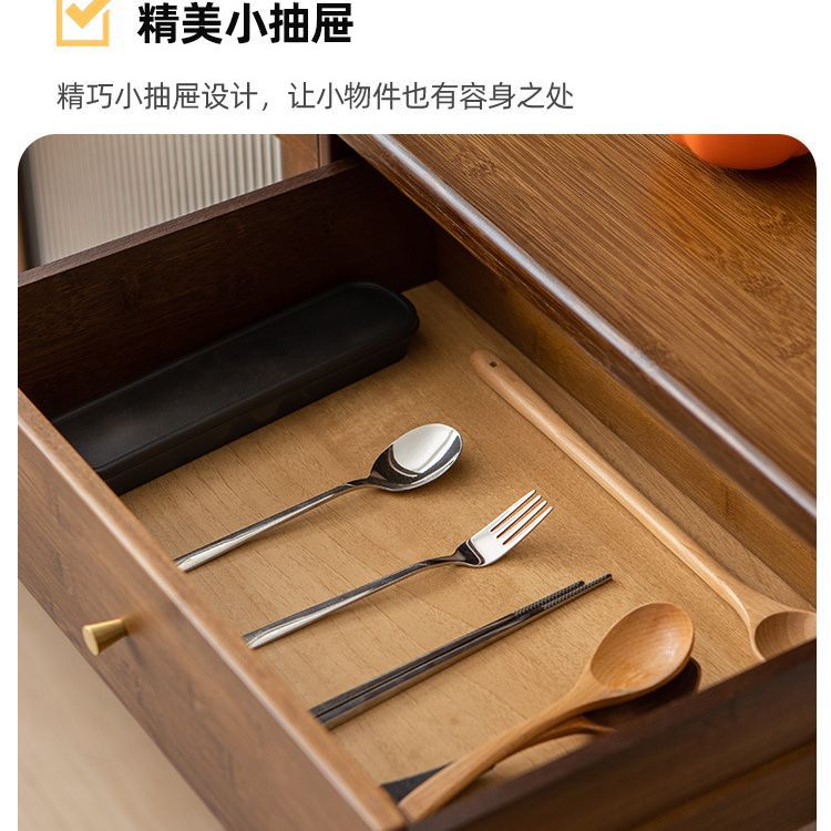 Armario aparador montado en la pared de la cocina casera gabinete bajo moderno minimalista de madera maciza sala de estar gabinete de té armario de almacenamiento