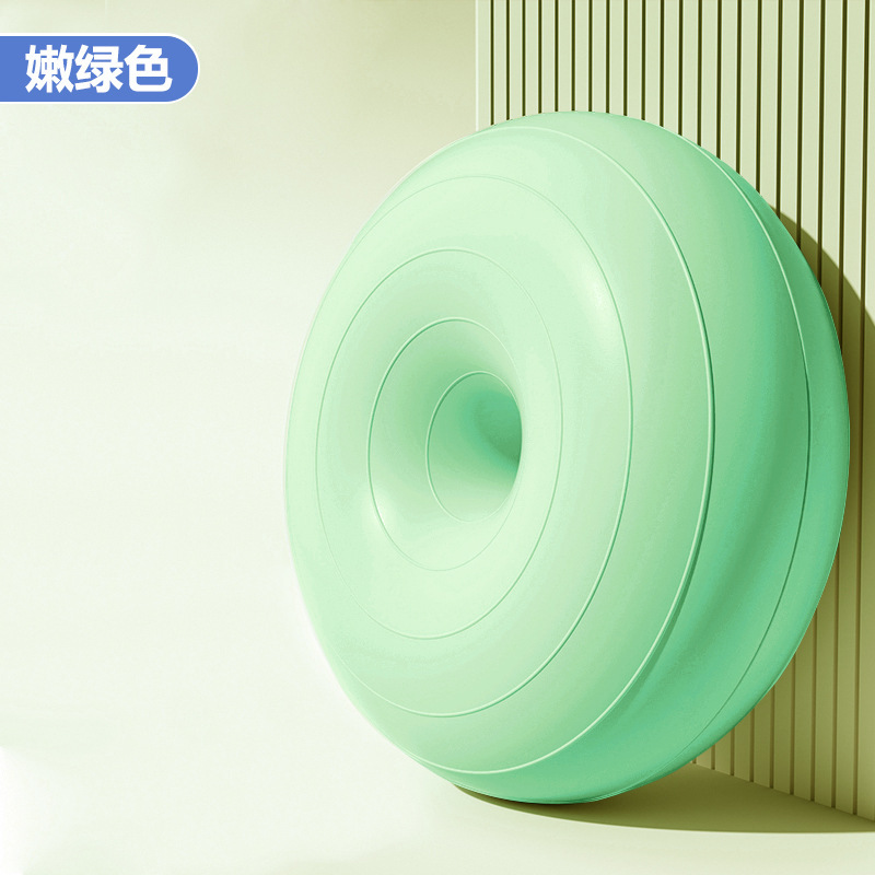 Pelota de yoga de pilates donut bola de manzana engrosada a prueba de explosiones ejercicio fitness recuperación posparto equilibrio estable hemisferio