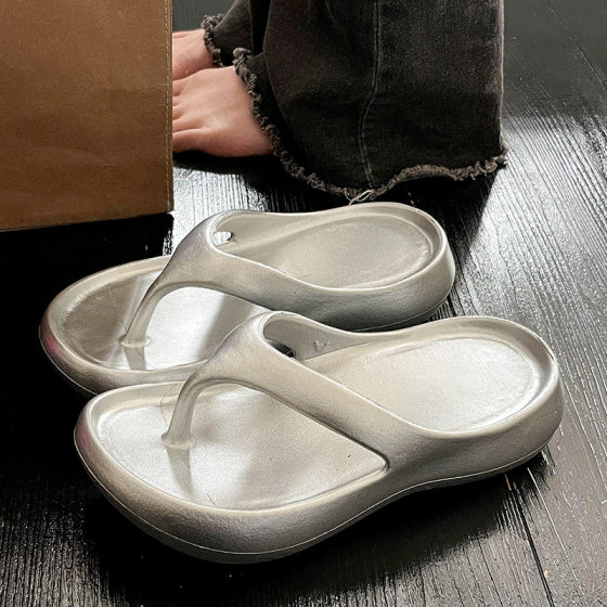 Feeling Flip-flops Women's Internet Celebrated eva Summer Non-slip Soft Bottom Beach Couple Wear Flip-flops Men's Thick Bottom