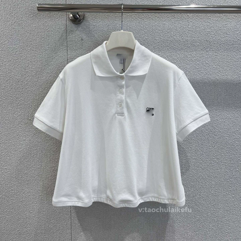 Цветной свежий поло, футболка с коротким рукавом oversize