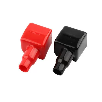 Car on the line of fire negative pole connector cover battery
