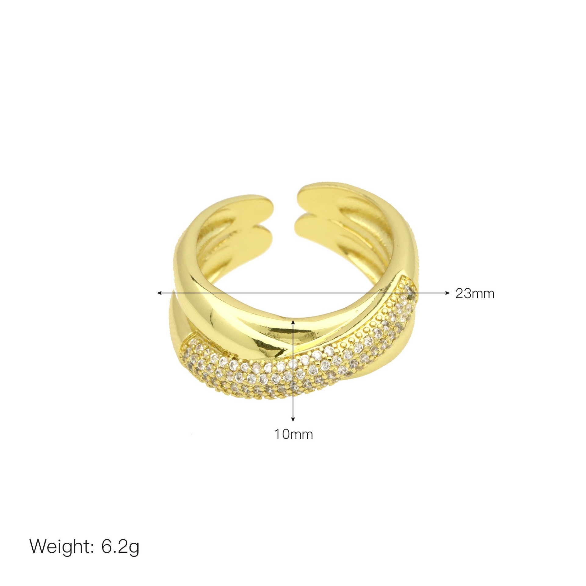 7g Weight 18K Gold Plated Plating Material Pearl, Zircon Inlay Material Open Rings Classification Adjustable Ring Size 1 Piece Quantity Holiday, Daily Occasion Copper Material Geometric, Dragonfly Pattern Women's Gender Inlay Design Simple Style, IG Style Style Copper 18K Gold Plated Inlay Geometric Dragonfly Pearl Zircon Open Rings 9