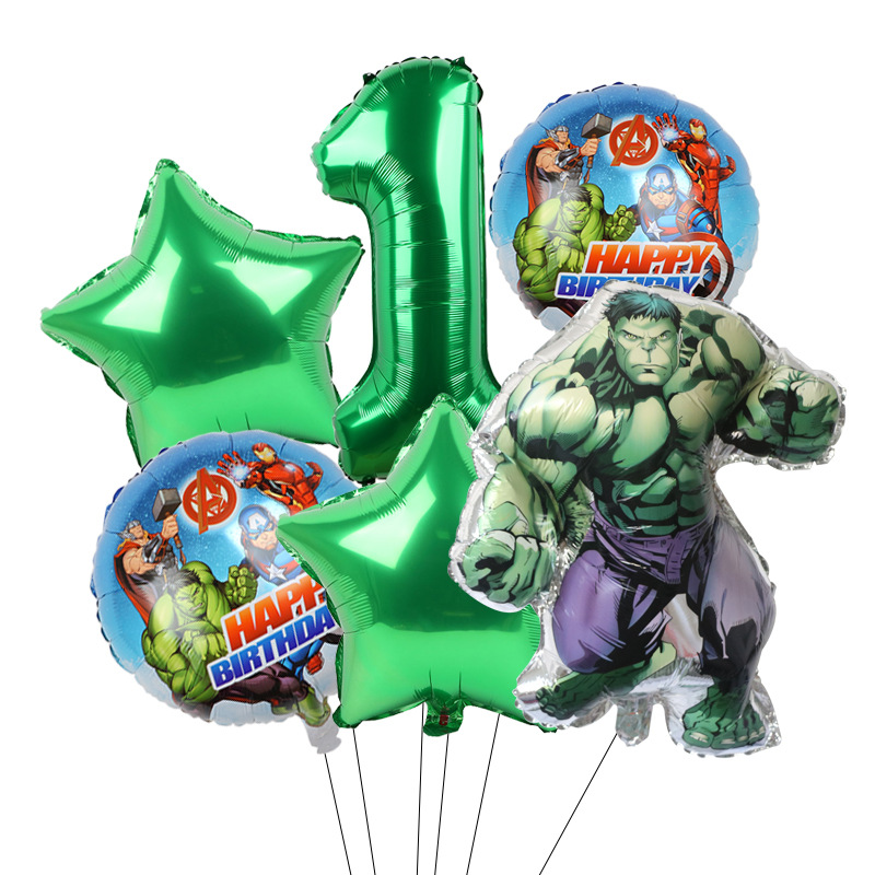 Cross-border Avengers Marvel héroe Spider-Man Hulk Capitán América redondo de aluminio de la película Globo Traje