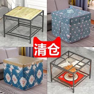 Fire Table New Household Square Stainless Steel Multifunctional Heating Table Foldable Fire Rack Simple Dining Table