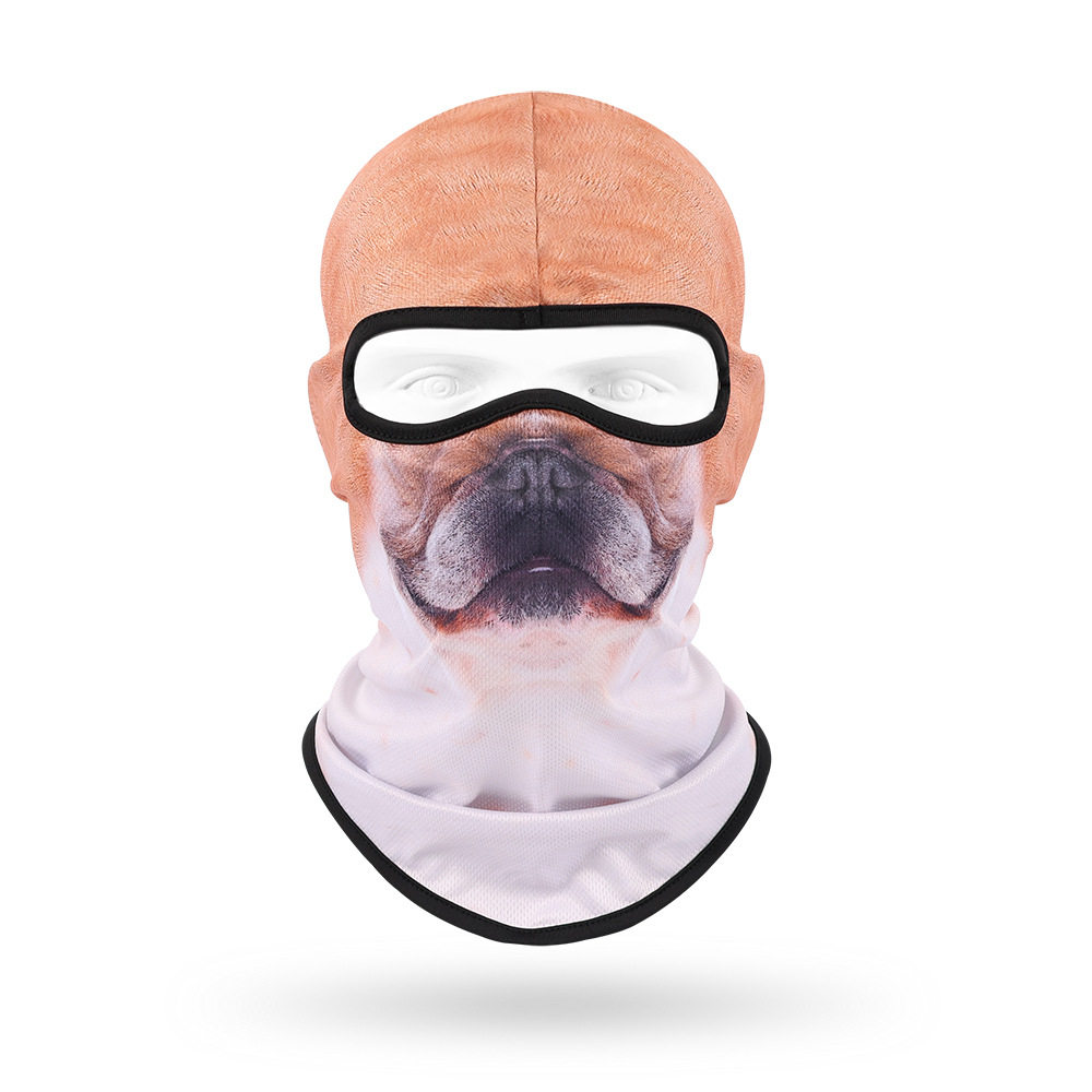 Sudor absorbente máscara transpirable de secado rápido para hombres y mujeres ciclismo al aire libre bicicleta protección solar sombrero lindo mascota sombrero animal bufanda