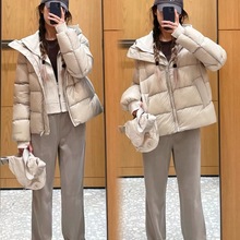 【三星90鹅绒】Lu家25年新款泡芙柔软轻盈版连帽鹅绒服女送收纳袋