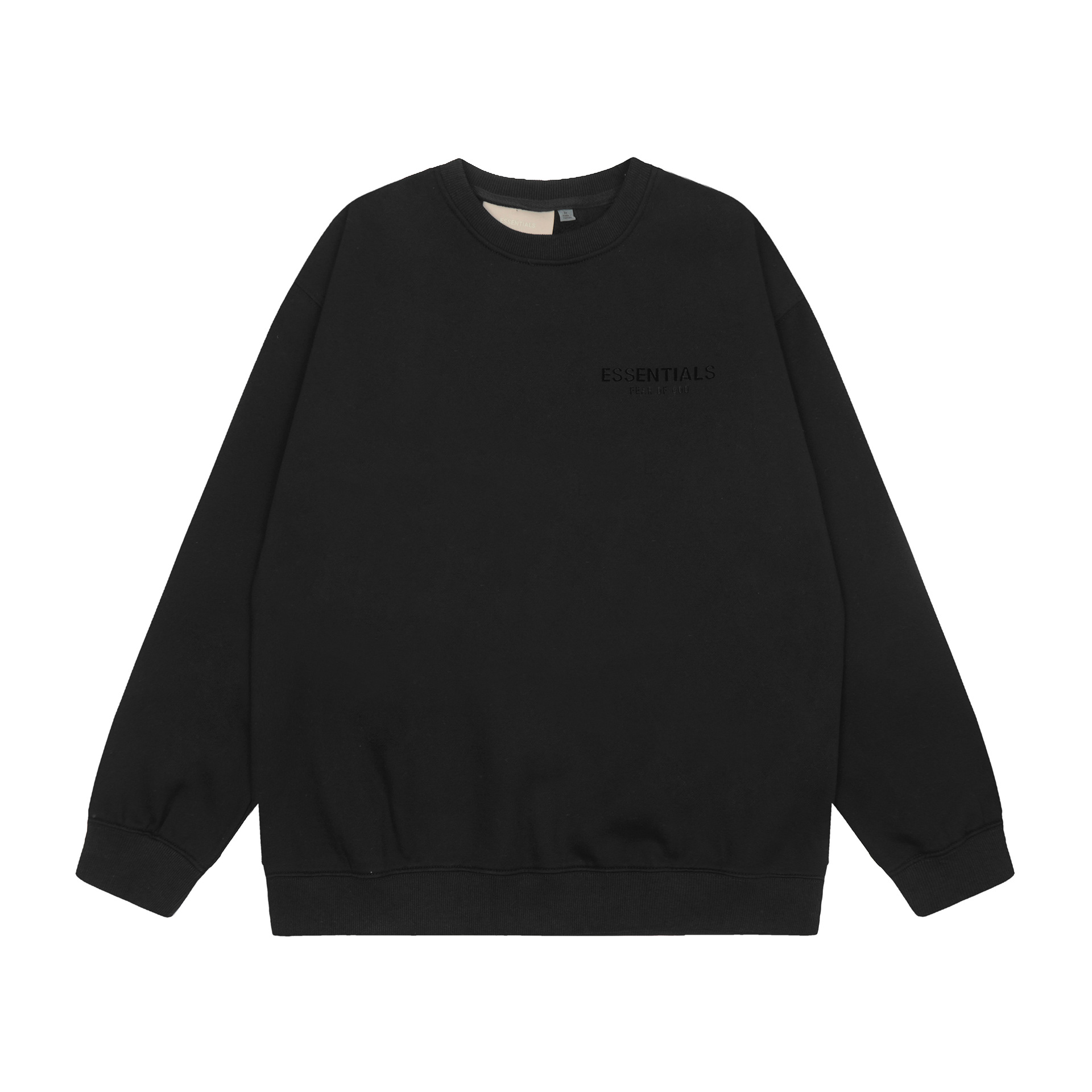 FOG ESSENTIALS letras de silicona estereoscópica hombres y mujeres americanos camisa con sudadera con sudadera con sudadera image 13
