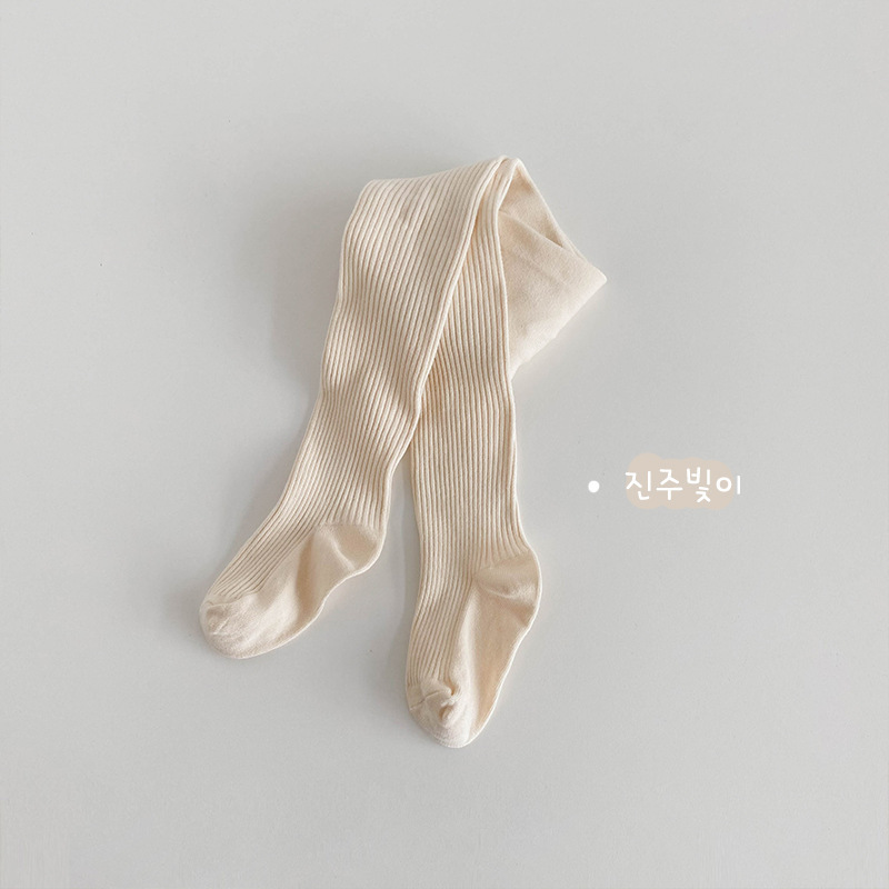 1385 pantimedias para niños al por mayor de Primavera de color sólido de doble aguja de los niños leggings de algodón tira de los NIÑOS Calcetines de baile