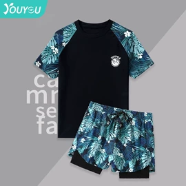 儿童泳衣;连体泳衣;泳镜