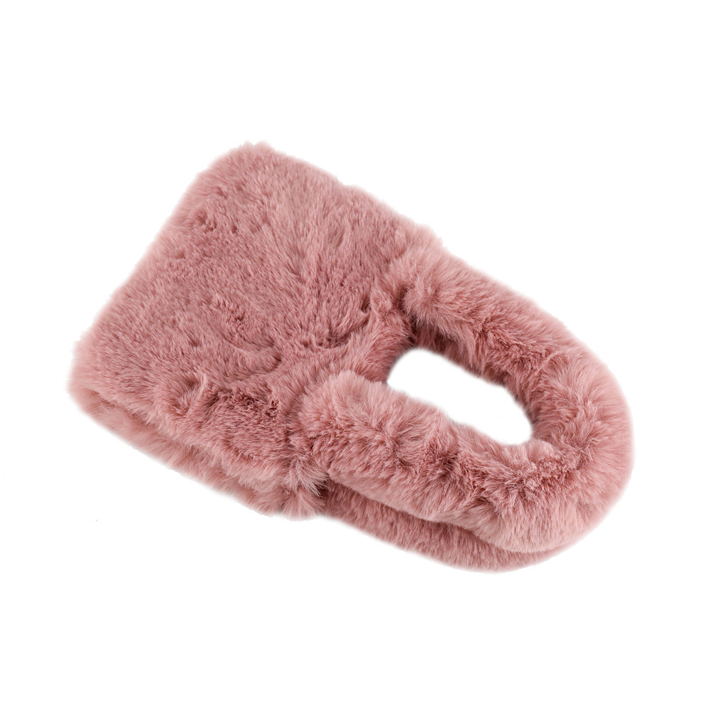 2025 otoño e invierno nuevo estilo al por mayor bolso de felpa de gran capacidad, moda, tendencia, bolso femenino, bolso de todo fósforo