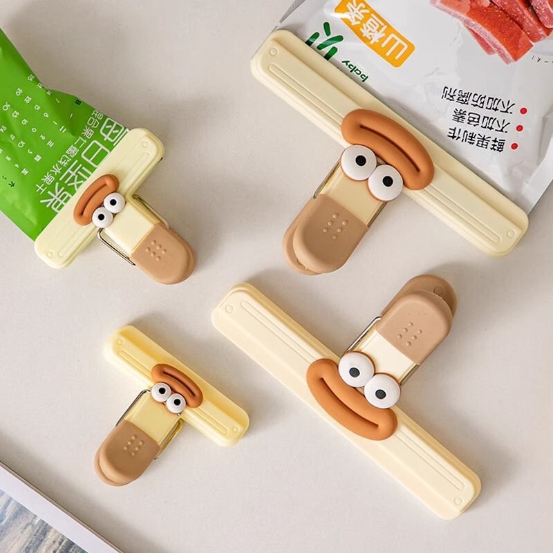 零食封口夹便捷食品袋子密封夹茶叶零食保鲜密封夹子食品密封口夹|undefined