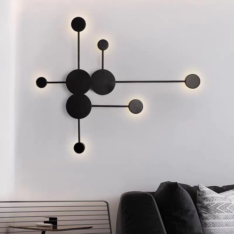 Luz de pared transfronteriza iluminación de pared de fondo nórdica posmoderna minimalista LED personalidad creativa Beidou sala de estar porche dormitorio