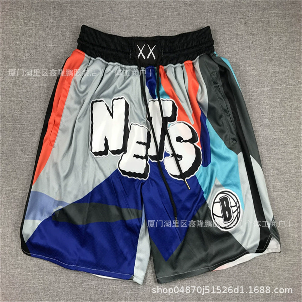 Американские карманные штаны Timberwolves NFL Lakers Clippers Bucks Heat Magic Mavericks Celtics Гортензиевые штаны
