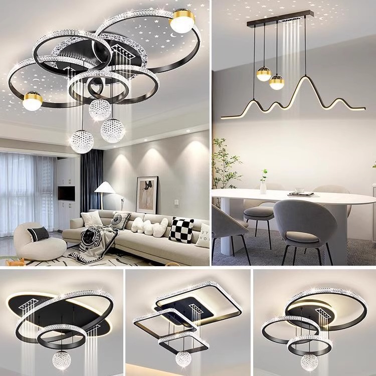 2025 New Light Luxury Whole House Lighting Set from Zhongshan Lighting Fixtures - Modern Minimalist Ceiling Light