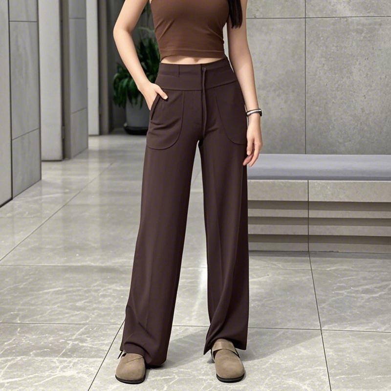 Lycra Yoga Wear Wide-Leg Yoga Pants Women's Fitness Yoga Pants Natural Draped Elastic High-Waist Hip-Lifting Fitness Pants