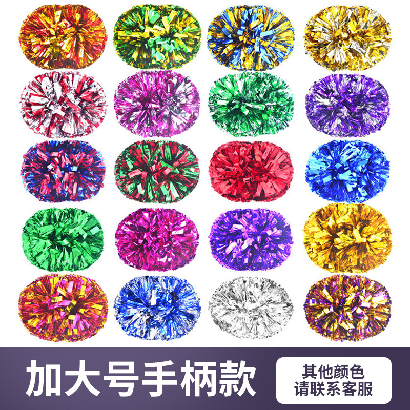 Flor bola de la flor porristas bola de la flor de la mano que sostiene la flor juegos de deportes mano que sostiene apoyos alegría apoyos en stock