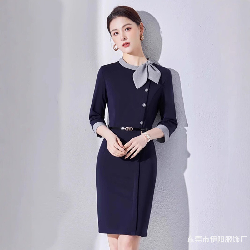 Professional dress Women's Summer Temperament Jewelry Store Sales Department Hotel Reception Beauty Salon Work Clothes