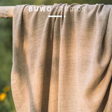 日式亚麻窗帘全遮光加厚民宿卧室客厅隔断棉麻清新日系阳台遮阳布