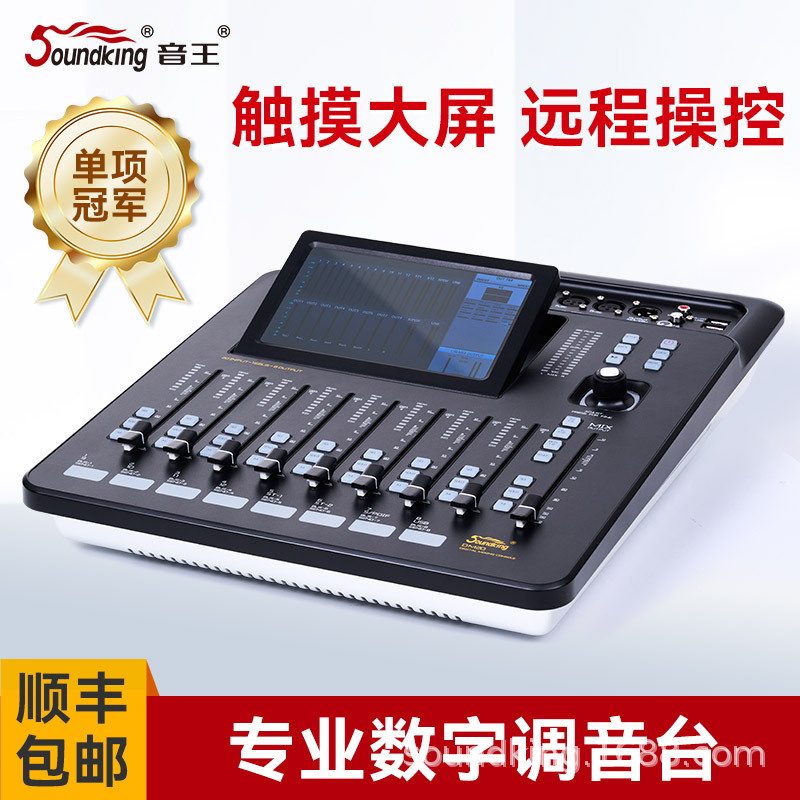 Soundking A20 Professional Digital Mixer with Effects for Stage Performances, Portable Small Mixer Dm20