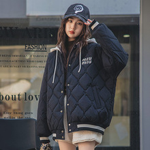 18101棉服秋冬季外套少女夹克衫新款洋气大童棒球服高初中学生潮