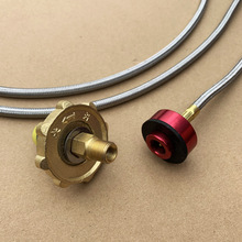 户外炉头使用家用液化气钢瓶连接线煤气罐转接管炉具钢罐转换E18