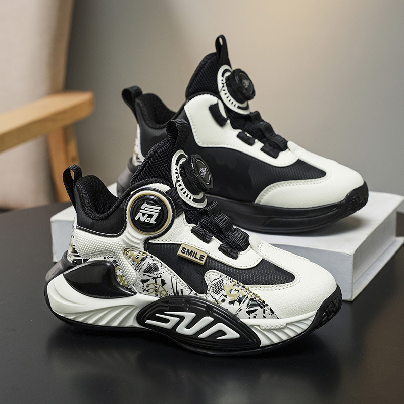 Yuanqi Boys' Non-Slip and Wear-Resistant Basketball Shoes, Medium and Large Children's Leather Waterproof and Non-Slip Running Shoes, Kobe Bryant's Actual Basketball Shoes Yuanqi Boys' Non-Slip and Wear-Resistant Basketball Shoes, Medium and Large Children's Leather Waterproof and Non-Slip Running Shoes, Kobe Bryant's Actual Basketball Shoes