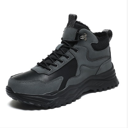 Zapatos de nieve transfronterizos para hombres con terciopelo grueso impermeable calentamiento y protección laboral ligero antideslizante, anti-desgaste, protección de seguridad anti-punción