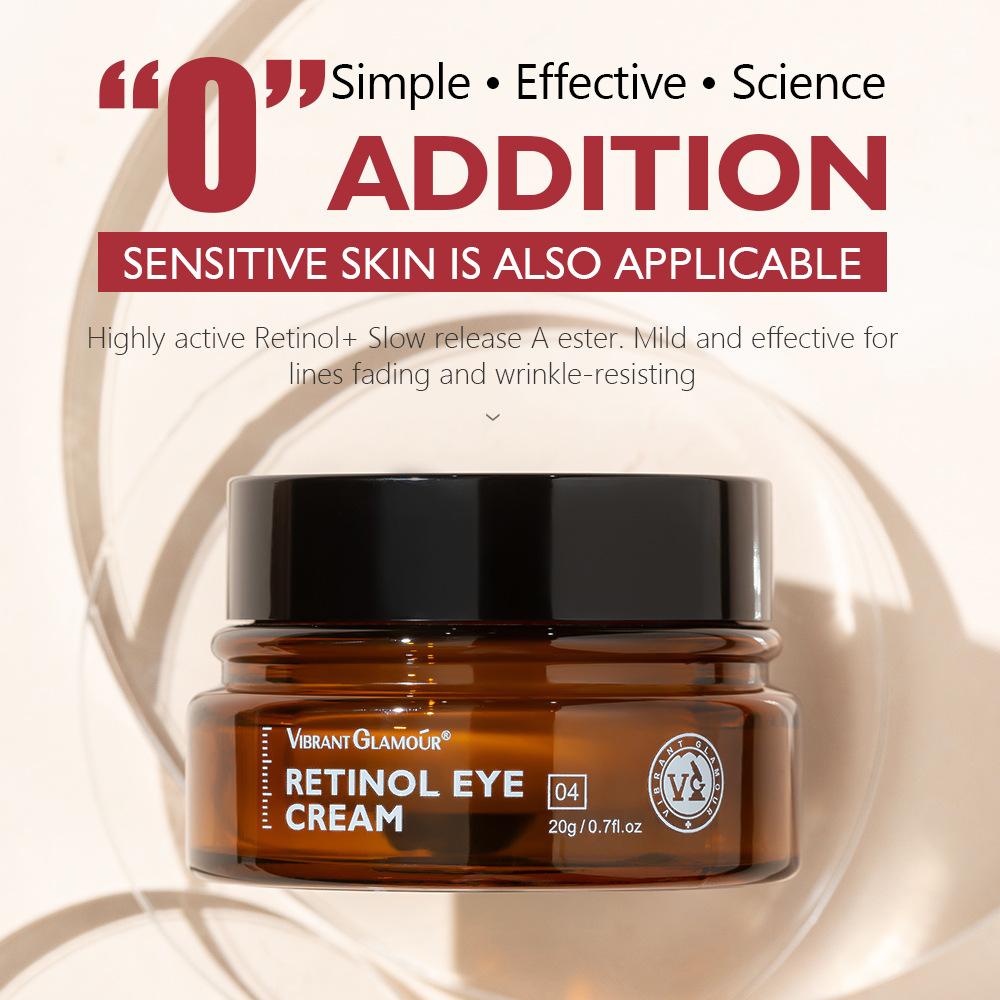 Cross-Border Vibrant Glamour Retinol Eye Cream Remove Black Eyes Fade Dry Lines