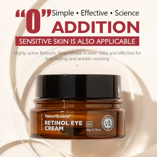 Cross-Border Vibrant Glamour Retinol Eye Cream Remove Black Eyes Fade Dry Lines