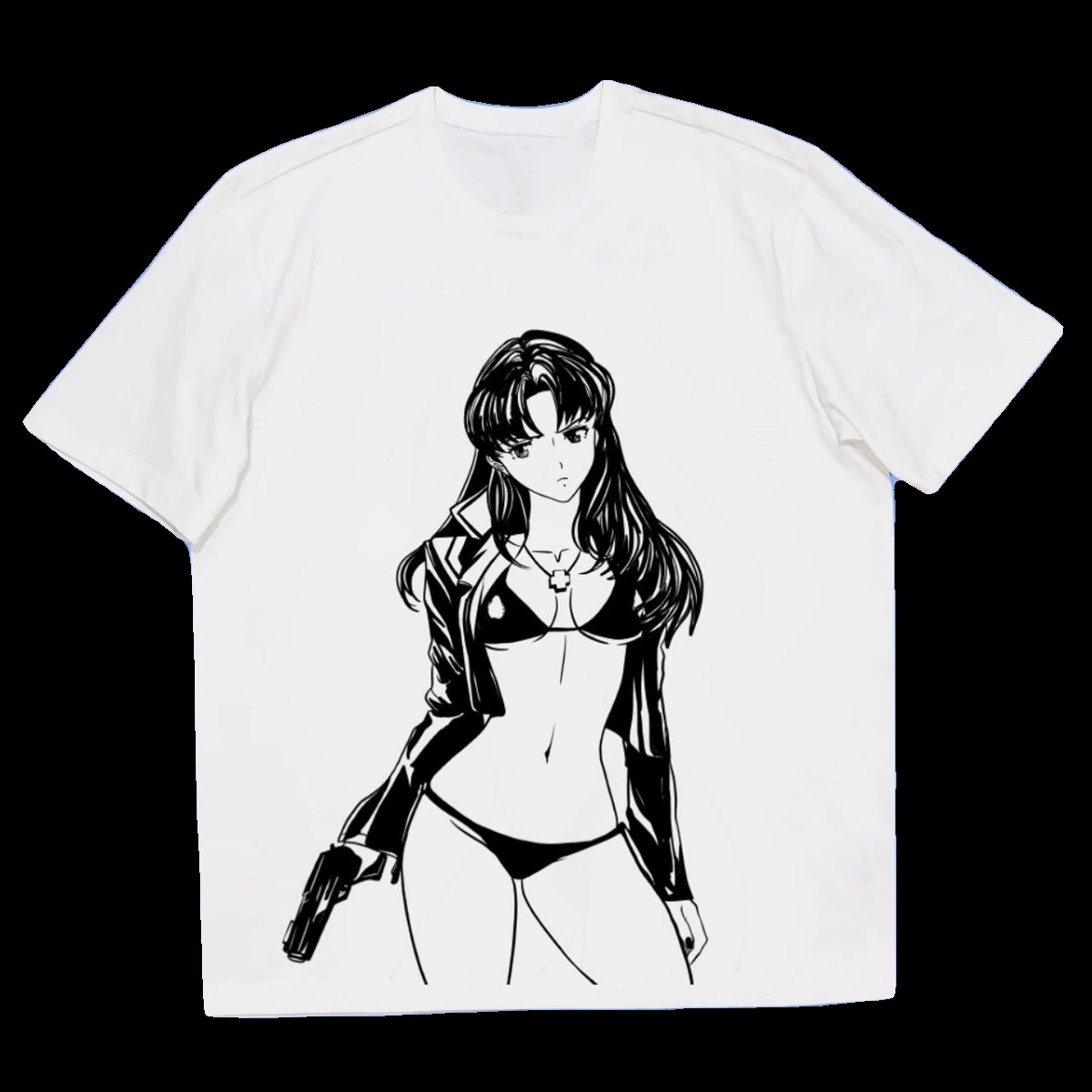 WHO CARE ретро энциклопедия EVA повседневная Katsuragi Misato японский аниме тренд свободная футболка с коротким рукавом
