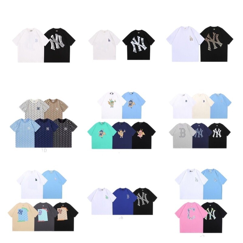 2025 trendy MLB short-sleeve T-shirt new high-quality version NY multi-style collection authentic version unisex T-shirt 2025 trendy MLB short-sleeve T-shirt new high-quality version NY multi-style collection authentic version unisex T-shirt