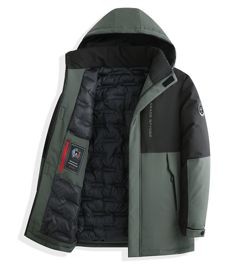 Herrenbekleidung 2024 Winter Neue Herren Kapuzenjacke Kurze Verdickte Outdoor Freizeit Farblich passende warme Baumwolljacke Herren Baumwollkleidung_voghion.com