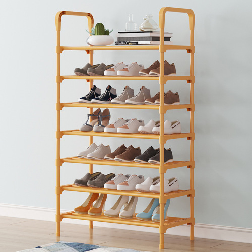 Small shoe rack is easy to put at the door. Good-looking and economical dust-proof storage artifact for home use. Dormitory indoor multi-layer shoe cabinet