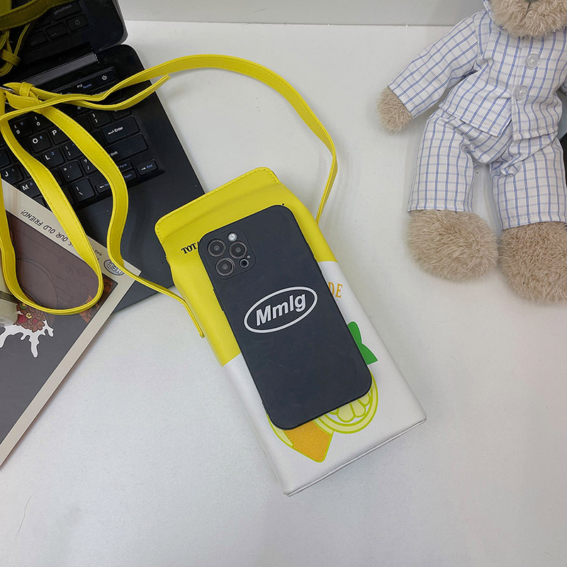 Small Pu Leather Fruit Square Buckle Crossbody Bag display picture 64