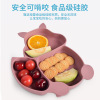 Children's tableware for feeding, silica gel dinner plate