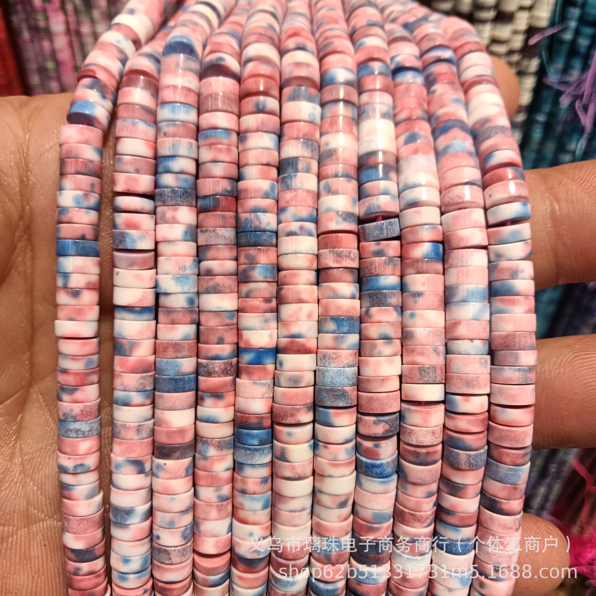 Natural Stone 3*6mm Round Edge Right Angle Wheel Beads Spacer Beads Loose Beads Semi-Finished DIY Jewelry Handmade Materials Wholesale