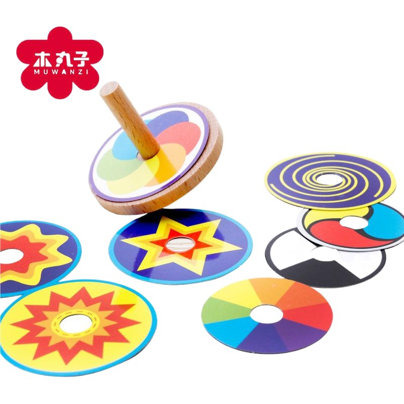 Bolas de madera creativa juguetes educativos variedad Gyro tradicional nostálgico juguetes los niños bloques construcción Ventas Directas la fábrica