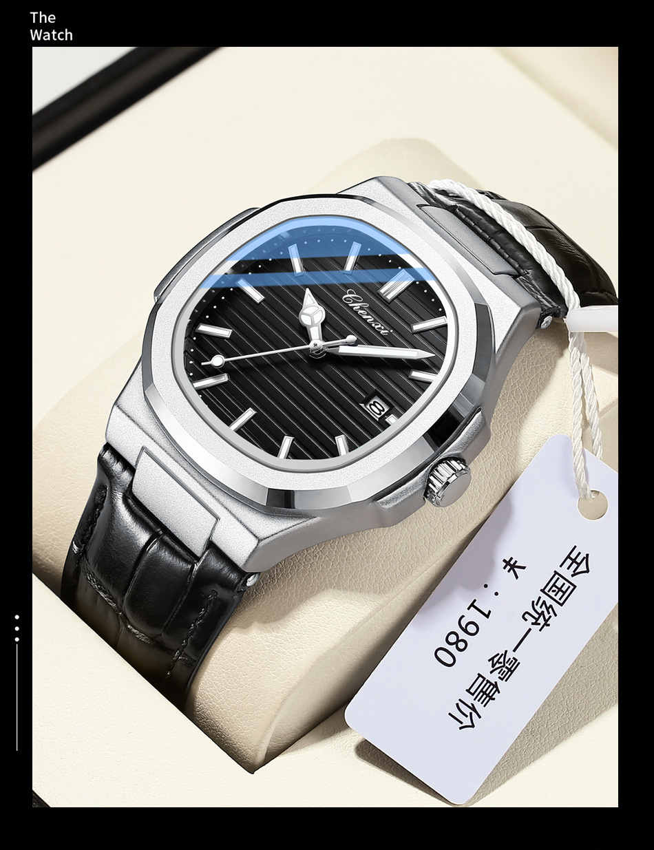 B7276 580K ĐỒNG HỒ NAM GUATDAG KIM DẠ QUANG MÁY PIN, MÁY THẠCH ANH ĐỒNG HỒ PHỤ KIỆN NAM G01 SẢN PHẨM MỚI