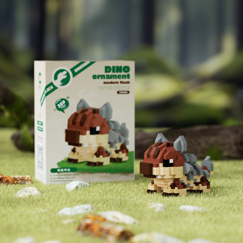Compatible con Lego Dinosaur Tyrannosaurus Rex Muñeca de dibujos animados Bloques de construcción Adornos de montaje Juguetes educativos para niños Regalos para niños y niñas