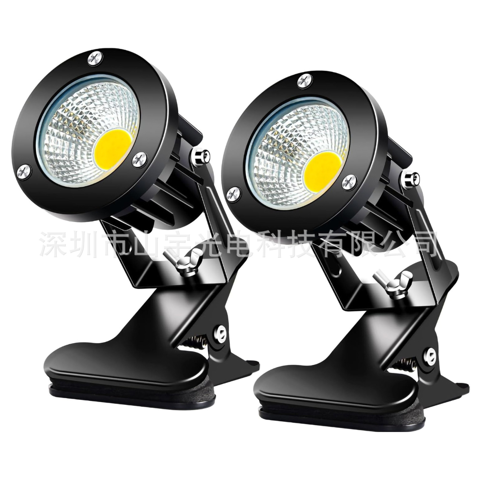 75大书桌灯带夹子灯RGBW美规三插头脚踩开关照树灯庭院灯夹子灯