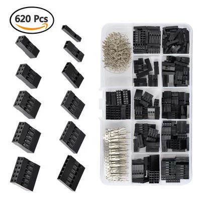 620PCS 310PCS 2.54mm DuPont разъем головы штекера корпус с концевым подсоединением